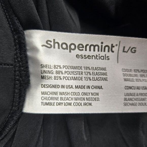 Shapermint 81068 Size Large High Waisted Control Bikini Bottom Black - Picture 6 of 6